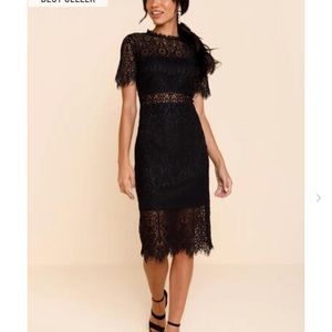 Francesca’s Miami Lace Dress Sz S NWT Burgundy